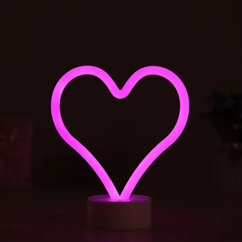 Светящиеся маленькие ночники love led neon ins, маленькие ночные светильники в форме букв, декоративные светильники