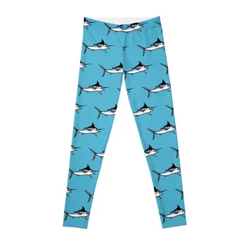 Синие леггинсы Marlin repeat, женские леггинсы с эффектом пуш-ап, облегающие женские брюки, женские брюки