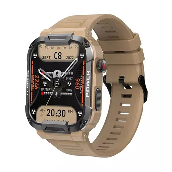 Смарт-часы MK66 Для Мужчин 1,85 дюймов Bluetooth Вызов AI Голосовой Монитор Сердечного Ритма 400 мАч Большая Батарея Спортивные Умные Часы