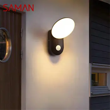 Современный простой настенный светильник SAMAN, светодиодные водонепроницаемые винтажные бра, светильник для дома, балкона, коридора, внутреннего двора.
