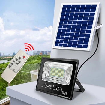 Солнечный отражатель, водонепроницаемый прожектор с дистанционным управлением, Солнечный прожектор со шнуром длиной 5 м, Садовый светодиодный отражатель, Солнечный свет на открытом воздухе