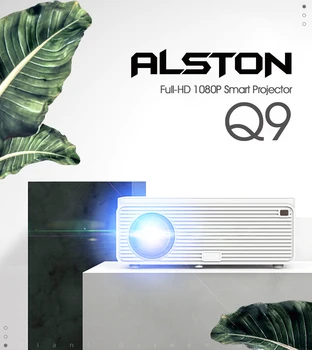 Специальные предложения ALSTON Q9 Full HD 1080p проектор 4k 6500 Люмен cinema Proyector Beamer HDMI-совместимый USB AV VGA с подарком