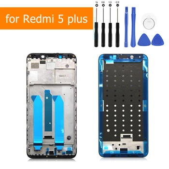 Средняя рамная пластина для Xiaomi Redmi 5 Plus, ЖК-дисплей со средней рамкой, поддерживающий лицевую панель, Безель, корпус для ремонта Redmi 5plus, Запасные части