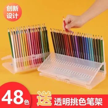 Стираемый цветной карандаш 48-цветная роспись карандашом без дерева для студенческих художественных граффити Ручной росписью Оптом В наличии