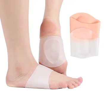Супинаторы Силиконовая Ортопедическая Стелька Для мужчин и женщин Бандаж для поддержки плоскостопия Подушка для ног Аксессуары для обуви Coussinet Talon