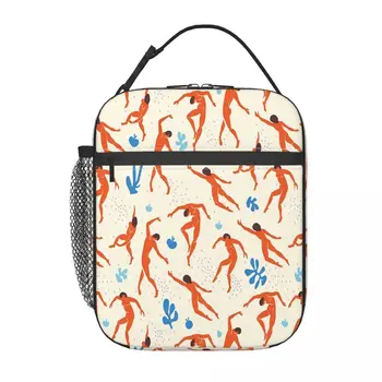 Танцовщицы, вдохновленные Матиссом, Термоизолированная сумка для ланча, женская сумка-тоут, сменный контейнер для ланча, коробка для еды, дорожная сумка