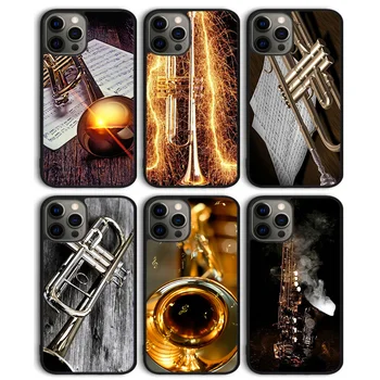 Труба Пикколо Духовые Инструменты Чехол для Телефона Чехол для iphone 14 13 11 12 Pro Max mini XS XR 8 Plus 7 SE 2020 6S 5S Coque Shell