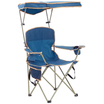 Удобное кресло Max запатентованного оттенка синего, складывающееся на открытом воздухе