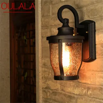 Уличные настенные бра OULALA в стиле ретро, классическая светодиодная лампа в стиле Лофт, водонепроницаемая IP65, декоративная для дома, виллы на крыльце