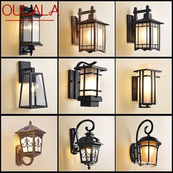 Уличные настенные бра OULALA, светильники, современный водонепроницаемый светодиодный светильник для внутреннего дворика, для домашнего крыльца
