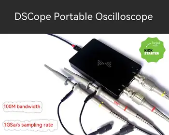 Ультрапортативный осциллограф dScope 50 М, полоса пропускания 200 М, двухканальный USB-источник питания, инструмент для создания