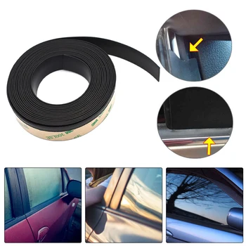 Универсальное черное водонепроницаемое защитное уплотнение для автомобильных окон, Уплотнительная прокладка по краю стекла двери автомобиля, уплотнительная прокладка из мягкой резины для авто