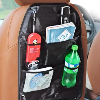 Универсальный водонепроницаемый органайзер для заднего сиденья автомобиля, сумка для хранения, Многокарманный Подвесной мешочек, Разные Автоаксессуары 58 см x 38 см