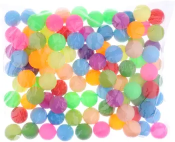 Упаковка из 100 шариков для настольного тенниса Pong, безалкогольное пиво, разноцветные шарики для кошек 40 мм