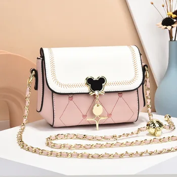 Хит продаж, женская маленькая квадратная сумка через плечо на цепочке, мода 2023, новейшая элегантная и универсальная женская сумка