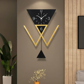 Цифровые Большие Настенные Часы Скандинавского Дизайна Металлические Минималистичные Эстетические Настенные Часы Art Kitchen Duvar Saati Дизайн интерьера YY50WC