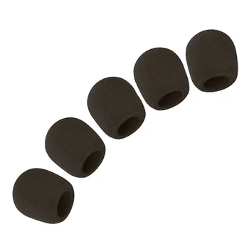 Чехол для микрофона с шариковой губкой из пенопласта (комплект из 5 штук, черный)