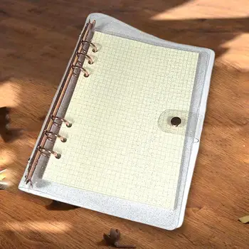 Чехол для ноутбука Универсальный Водонепроницаемый Прозрачный Чехол для дневника A5 A6 с 6 отверстиями, обложка для ноутбука из ПВХ в подарок