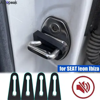 Шумоглушитель дверного замка автомобиля, Амортизирующий буфер для SEAT leon Altea Ibiza Toledo Alhambra, Звуконепроницаемая пробка для салона, скрип-шум 