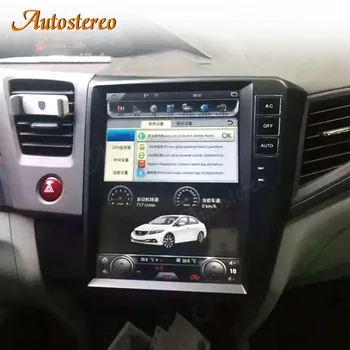 Экран Tesla для Honda Civic 2012-2015 4G SIM Android 9.0 128G + 4 Автомобильная GPS-навигация, Стерео головное устройство, Мультимедийный плеер, автомагнитола