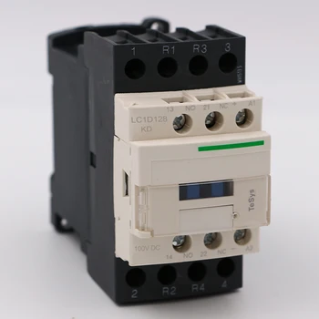 Электрический магнитный контактор постоянного тока LC1D128KD 4P 2NO + 2NC Катушка постоянного тока LC1-D128KD 25A 100 В
