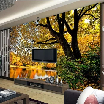 бейбехан Пользовательские обои 3D стерео фотообои лесные деревья ТВ фон обои гостиная ресторан обои 3d фреска