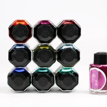 вариант 10 цветов, чернила в китайском стиле, подходящие для авторучки, цветные чернила для стеклянной ручки, 60 мл / бутылка