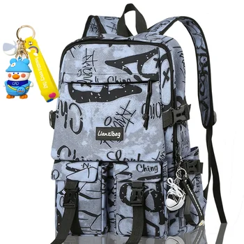 детские школьные сумки для подростков, мальчиков, большой школьный рюкзак для ноутбука, дорожная сумка для подростков, водонепроницаемая школьная сумка для средней школы, сумка для книг