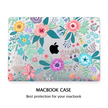 для MacBook Air Case 13 Дюймов M1 A2337 A2179 A1932 A1466 Пластиковый чехол с цветочным Рисунком для MacBook Air 13 M1 M2 13,6 Дюймов A2681