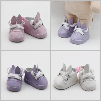 обувь для куклы 5 см, модная обувь из искусственной кожи, кролик для кукол, мини-игрушечная обувь для 1/6 BJD, 14-дюймовая русская кукла ручной работы