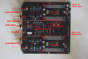 плата/Выход аудиодекодера Hi-fi с дискретной цифровой обработкой на 24-битной FPGA с лестничным резистором R-2R: несимметричный RCA и XLR