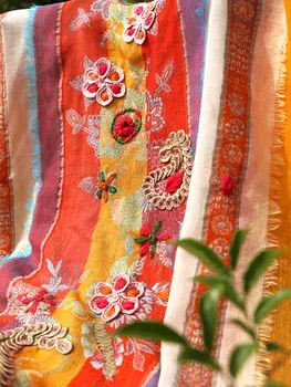 фото из путешествий теплый шерстяной многофункциональный Шерстяной шарф Женский из Пашмины 21 весна новый стиль этнический стиль шаль женская