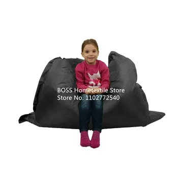 черный цвет водонепроницаемый открытый мешок для фасоли диванная подушка детский стул-погремушка, мягкое и безопасное кресло-погремушка